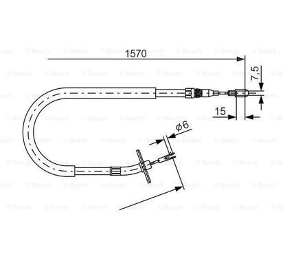 1 987 477 861
BOSCH
Cięgło, hamulec postojowy
