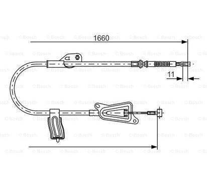 1 987 477 944
BOSCH
Cięgło, hamulec postojowy
