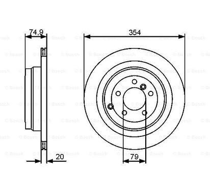 0 986 479 479
BOSCH
Tarcza hamulcowa
