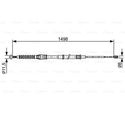 1 987 482 455
BOSCH
Cięgło, hamulec postojowy
