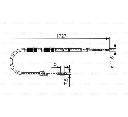 1 987 477 259
BOSCH
Cięgło, hamulec postojowy
