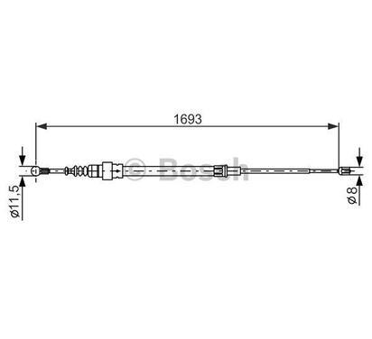 1 987 477 817
BOSCH
Cięgło, hamulec postojowy
