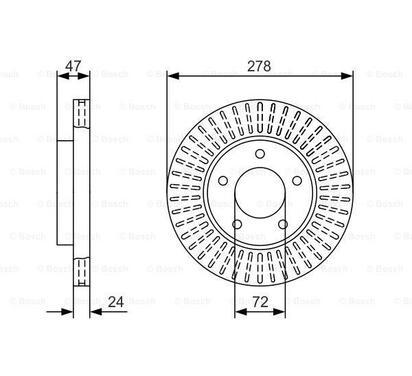 0 986 479 A52
BOSCH
Tarcza hamulcowa
