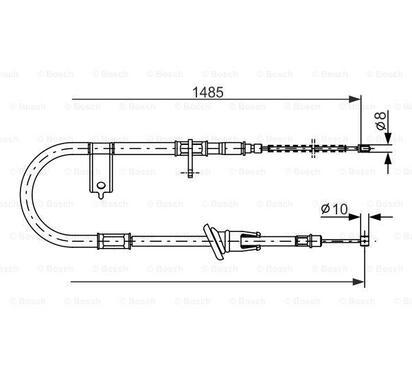 1 987 477 614
BOSCH
Cięgło, hamulec postojowy
