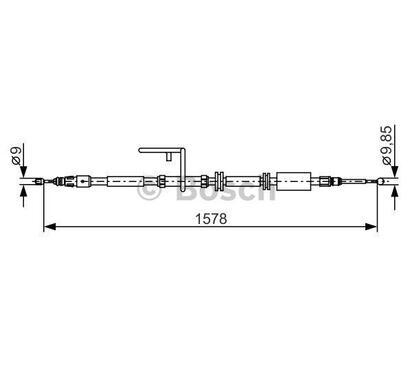 1 987 482 314
BOSCH
Cięgło, hamulec postojowy
