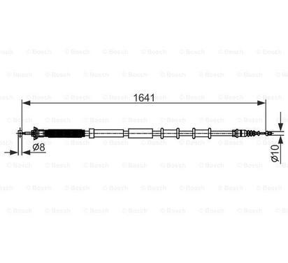 1 987 482 582
BOSCH
Cięgło, hamulec postojowy
