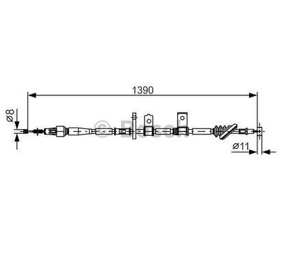 1 987 482 090
BOSCH
Cięgło, hamulec postojowy
