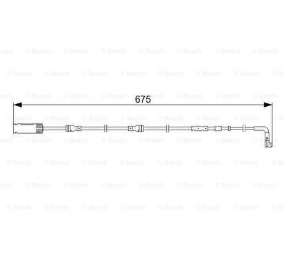 1 987 473 051
BOSCH
Styk ostrzegawczy, zużycie okładzin hamulcowych
