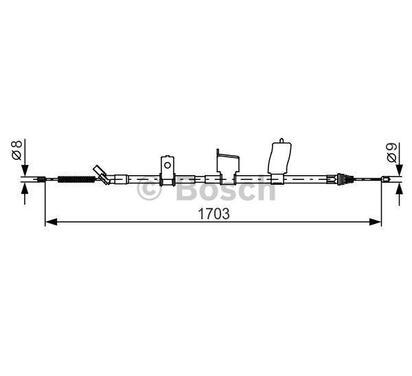 1 987 482 338
BOSCH
Cięgło, hamulec postojowy
