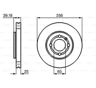 0 986 479 054
BOSCH
Tarcza hamulcowa
