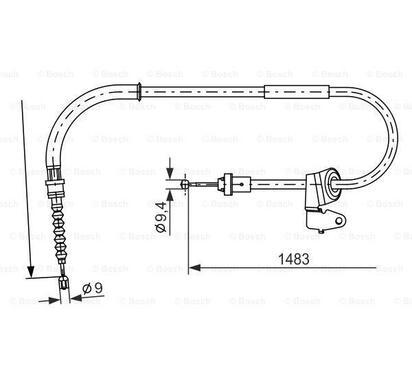 1 987 482 228
BOSCH
Cięgło, hamulec postojowy
