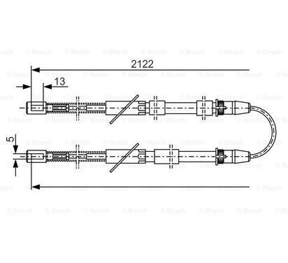 1 987 482 010
BOSCH
Cięgło, hamulec postojowy
