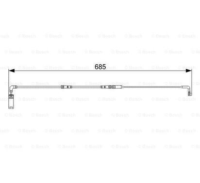 1 987 473 003
BOSCH
Styk ostrzegawczy, zużycie okładzin hamulcowych
