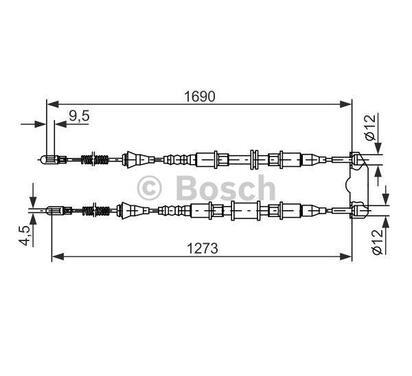 1 987 477 129
BOSCH
Cięgło, hamulec postojowy
