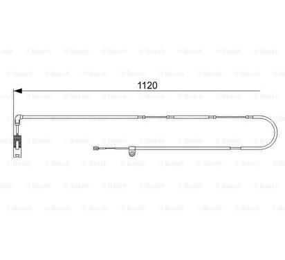 1 987 473 010
BOSCH
Styk ostrzegawczy, zużycie okładzin hamulcowych
