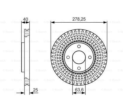 0 986 479 C48
BOSCH
Tarcza hamulcowa
