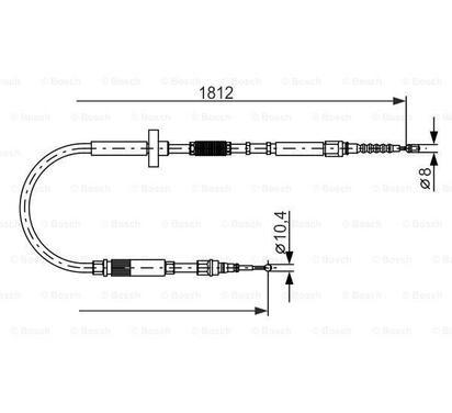 1 987 477 659
BOSCH
Cięgło, hamulec postojowy
