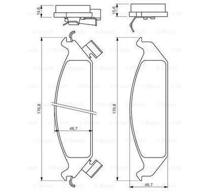 0 986 494 313
BOSCH
Klocki hamulcowe
