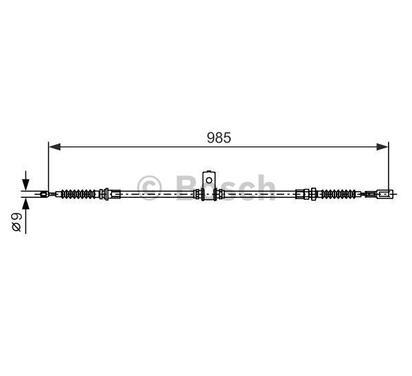 1 987 482 395
BOSCH
Cięgło, hamulec postojowy
