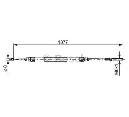 1 987 477 694
BOSCH
Cięgło, hamulec postojowy
