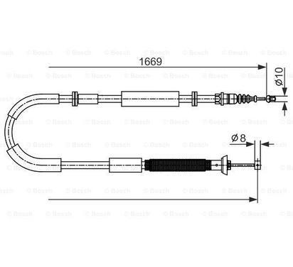 1 987 482 588
BOSCH
Cięgło, hamulec postojowy
