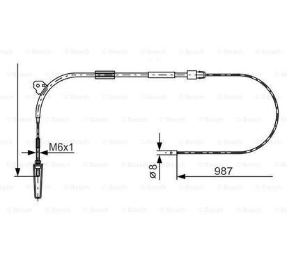 1 987 477 960
BOSCH
Cięgło, hamulec postojowy

