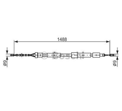 1 987 482 103
BOSCH
Cięgło, hamulec postojowy
