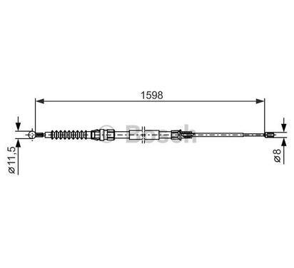 1 987 482 379
BOSCH
Cięgło, hamulec postojowy
