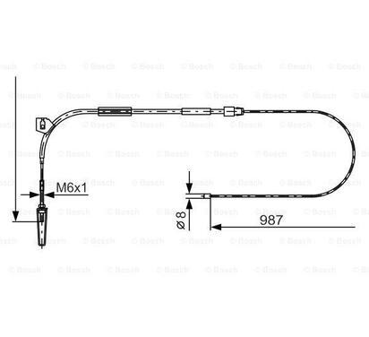 1 987 477 962
BOSCH
Cięgło, hamulec postojowy
