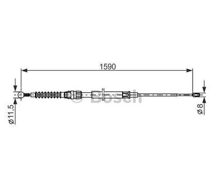 1 987 482 265
BOSCH
Cięgło, hamulec postojowy
