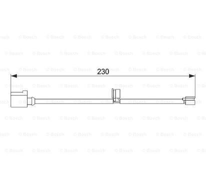 1 987 474 569
BOSCH
Styk ostrzegawczy, zużycie okładzin hamulcowych

