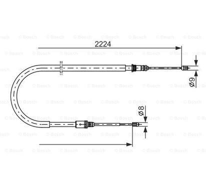 1 987 482 303
BOSCH
Cięgło, hamulec postojowy
