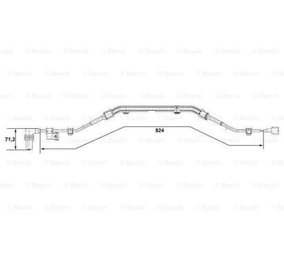 0 265 001 276
BOSCH
Czujnik, prędkość obrotowa koła
