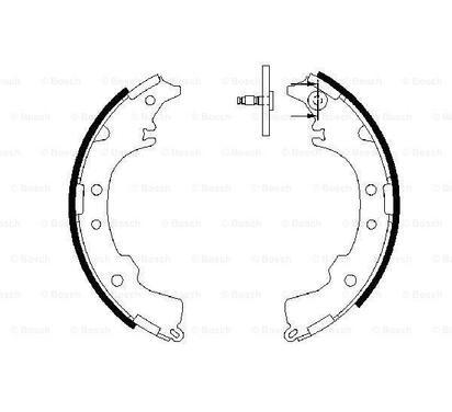 0 986 487 588
BOSCH
Zestaw szczęk hamulcowych
