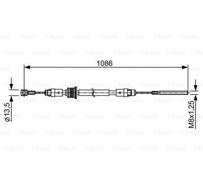 1 987 482 547
BOSCH
Cięgło, hamulec postojowy
