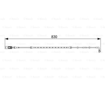 1 987 473 043
BOSCH
Styk ostrzegawczy, zużycie okładzin hamulcowych
