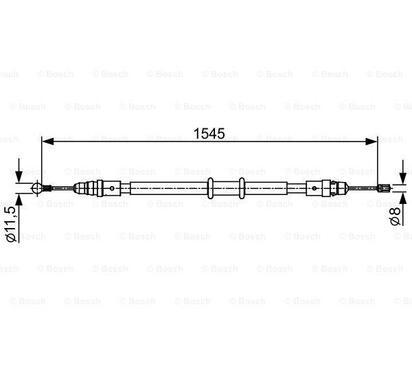 1 987 482 551
BOSCH
Cięgło, hamulec postojowy
