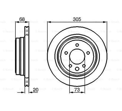 0 986 478 660
BOSCH
Tarcza hamulcowa
