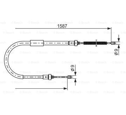 1 987 477 965
BOSCH
Cięgło, hamulec postojowy
