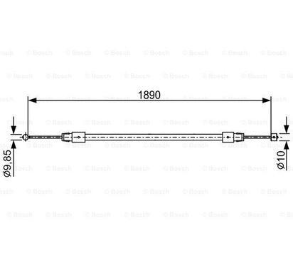 1 987 482 444
BOSCH
Cięgło, hamulec postojowy
