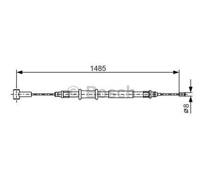 1 987 482 214
BOSCH
Cięgło, hamulec postojowy
