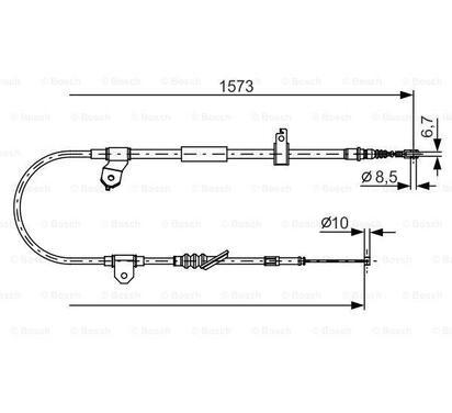 1 987 482 299
BOSCH
Cięgło, hamulec postojowy
