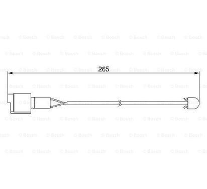 1 987 474 904
BOSCH
Styk ostrzegawczy, zużycie okładzin hamulcowych
