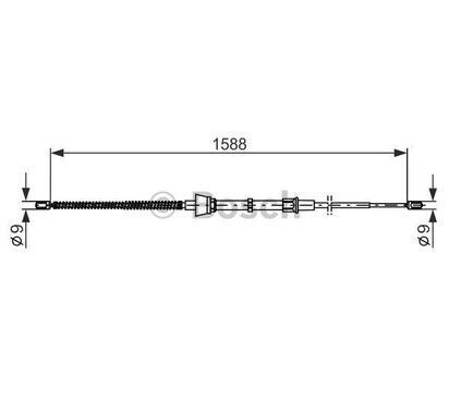 1 987 482 266
BOSCH
Cięgło, hamulec postojowy
