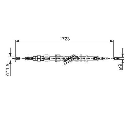 1 987 477 686
BOSCH
Cięgło, hamulec postojowy
