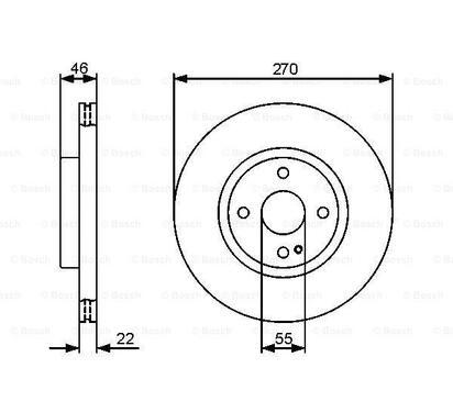 0 986 479 472
BOSCH
Tarcza hamulcowa
