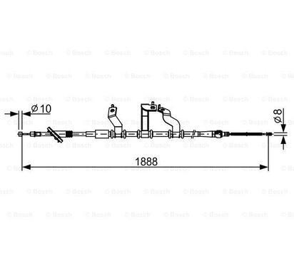 1 987 482 532
BOSCH
Cięgło, hamulec postojowy
