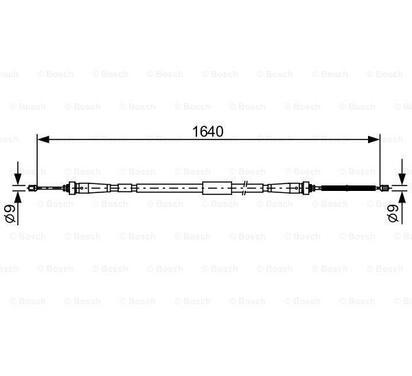 1 987 482 638
BOSCH
Cięgło, hamulec postojowy
