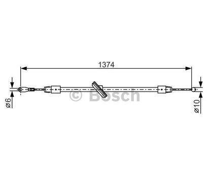 1 987 482 312
BOSCH
Cięgło, hamulec postojowy
