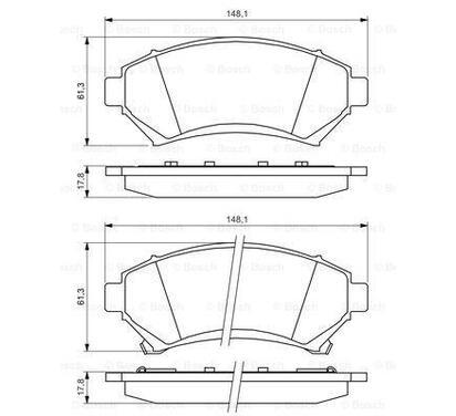 0 986 424 466
BOSCH
Klocki hamulcowe
